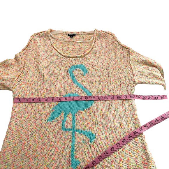 Torrid Flamingo Knit Crew Neck Sweater Multicolor color Size 0X - Picture 10 of 11